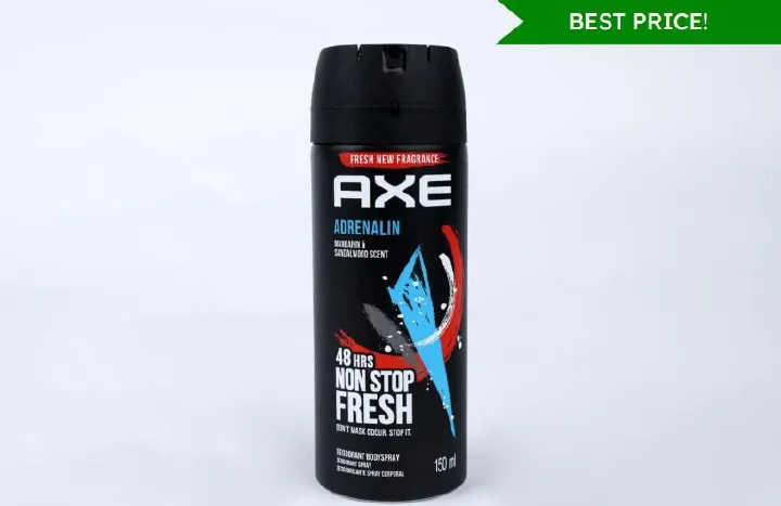 kingsroyal kenya axe adrenaline deodorant body spray 150ml 5