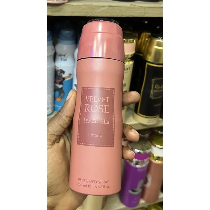 kingsroyal kenya lattafa velvet rose perfumed bodyspray 200ml 5
