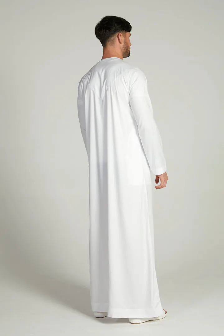 kingsroyal kenya limited time offer premium emirati thobekanzu elegant white kanzu attire for men 5
