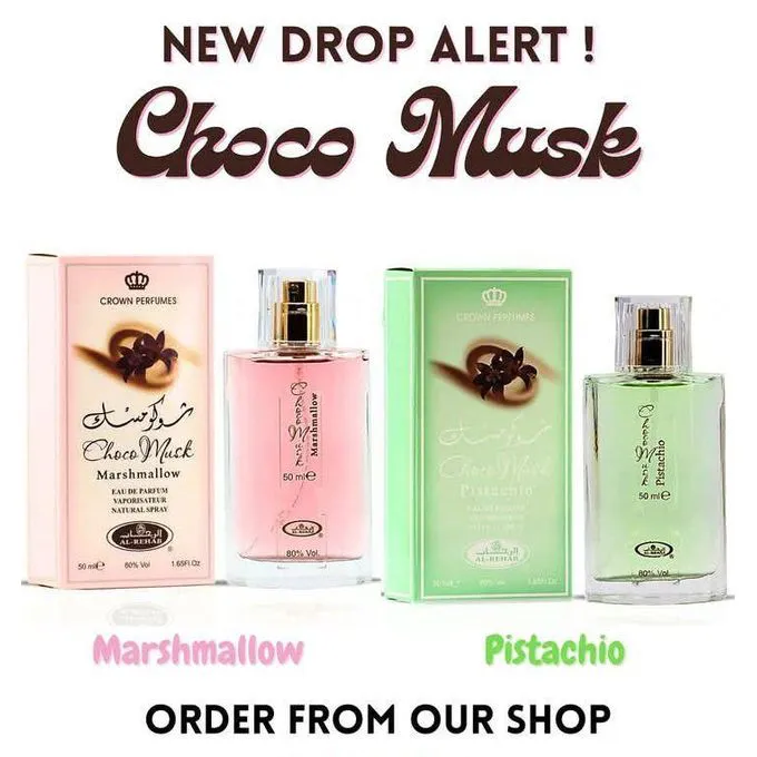 kingsroyal kenya new release al rehab choco musk marshmallow choco musk pistachio 50ml edp sweet 5