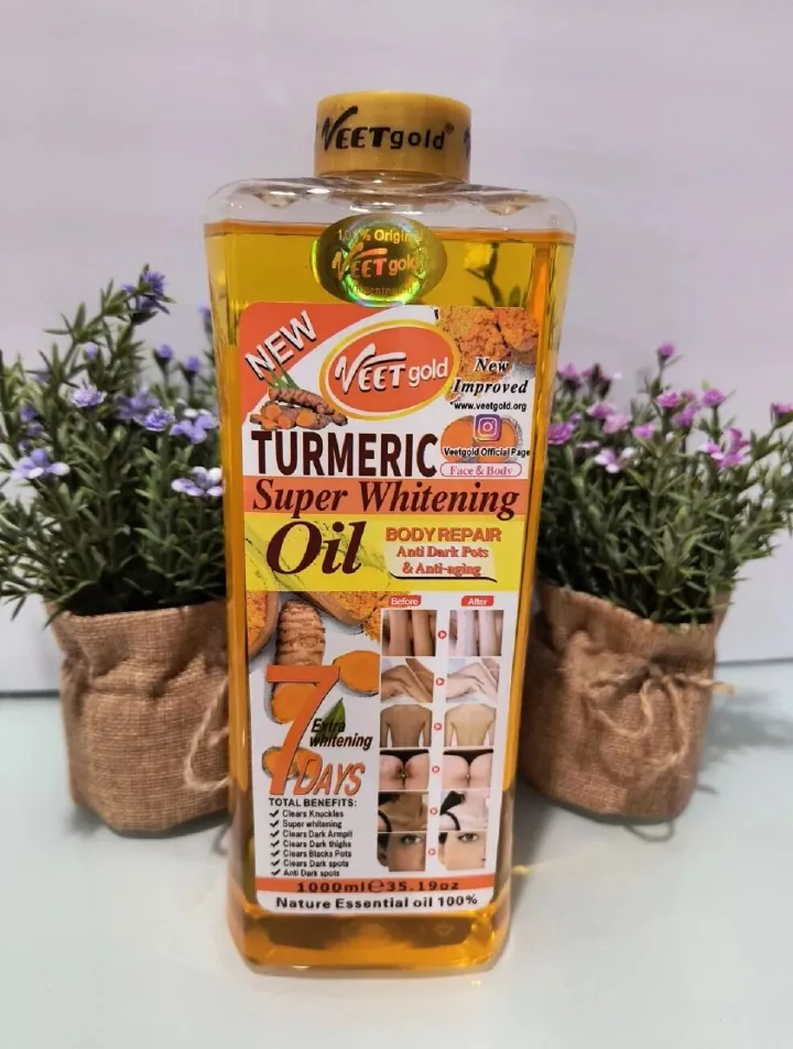 kingsroyal kenya original veet gold turmeric oil super body corrector oil 1000ml authentic 5