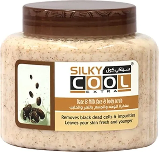 kingsroyal kenya silky cool face and body scrub 500 ml date milk 5